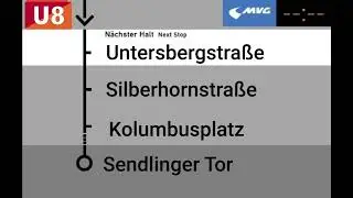 Ansage bis Sendlinger Tor Linie U8 MVG M&uuml;nchen