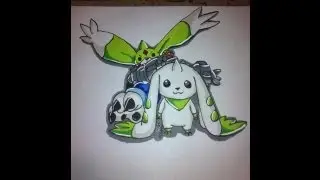 Copic Marker Speed Coloring Terriermon Digimon
