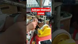 Adnan Mehndi cone making video | Handmade Organic Mehndi cone