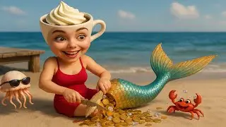 The Mermaid, The Tail, The Coffee, The Chaos | Brainrot Magic | Moka and Mustachio
