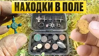 МЕТАЛЛОИСКАТЕЛЬ В РУКАХ НА ПОЛЕ - ЧТО СКРЫВАЛОСЬ В ЗЕМЛЕ