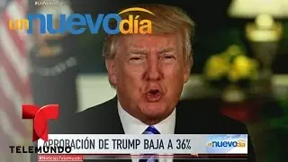 &iexcl;El &iacute;ndice de aprobaci&oacute;n de Donald Trump baja a&uacute;n m&aacute;s! | Un Nuevo D&iacute;a | Telemundo