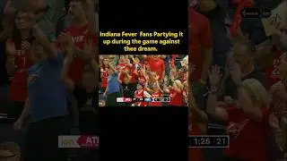 Indiana Fever  Fans Partying it up during the game against the dream