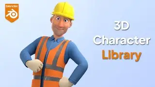 Blender - 3D Character Construction in Disney style (UI Kit Library Tutorial)