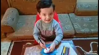 عملنا بيض ملون انا وعمورة تعو شوفو النتيجة شو حلوة