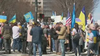 Downtown Atlanta rally in support of Ukraine