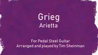 Grieg - Arietta for Pedal Steel Guitar