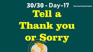 30 Days 30 Positive Activities Challenge -Day-17 #shyamalagandhimani #theonepercentextra