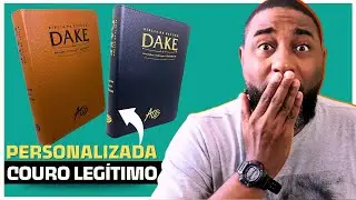 👑B&iacute;blia de Estudo DAKE - Capa PERSONALIZADA COURO LEG&Iacute;TIMO - B&iacute;blia de Estudo | Fl&aacute;vio Sacramento