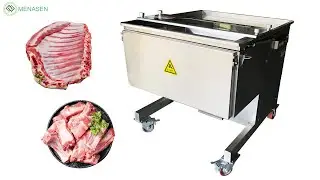MNS-PG500 Commercial Fresh Goat Bone Strip Cube Cutting Machine| Mutton Meat Ribs Cutter Machine