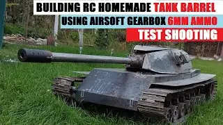 Building the tank cannon barrel and shooting mechanism for homemade rc tank EP.12