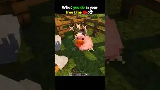 Minecraft What you do in your free time Me:💀#minecraft #minecraftshorts
