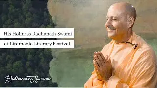His Holiness Radhanath Swami at Litomania Literary Festival