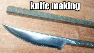 Amazing knife making process with Rusted lron Rod (JR karmakar)