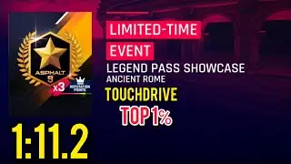 Asphalt 9 | Legend Pass Showcase | Lamborghini Countach LPI 800-4 | Touchdrive -1:11.2 | Top 1℅