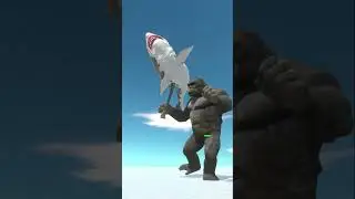 ARBS Shorts｜ King Kong vs Mutant Megalodon  --  Animal Revolt Battle Simulator