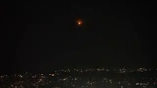 Falcon9 Re entry burn over La Jolla