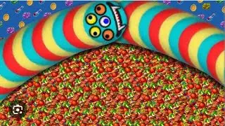 Worms zone ip game 😍👑Top one leval score world history record in worms zone 😱