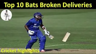 Top 10 Bats Broken Deliveries In Cricket History Ever.