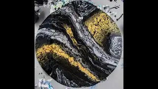 Pseudo Swipe Acrylic Pour - Acrylic Pouring Technique - Abstract Art
