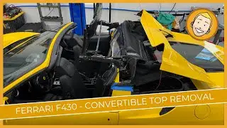 Ferrari F430 Spider Convertible Top Removal