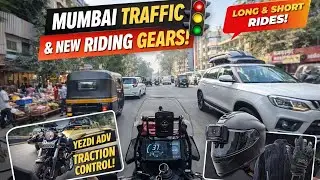 Surviving Mumbai Traffic on Yezdi ADV 😵 | Traction Control, New Gears & Ride Plans