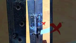 How to properly fit hinges on a small door #welding #welder