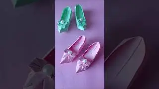 How To Make High Heel Shoes👠#diy #papercraft #easyorigami #paperheel #shorts