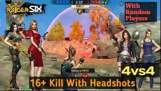 Rider Six Gameplay 4VS4 16 kill lekin recording 11 kills ka hua😡 || Boss Adii Gameplay #rider6game