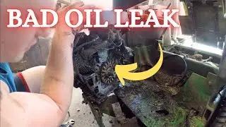John Deere 737 oil leak fixed (plus fly wheel removal)