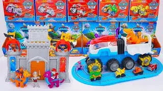 unboxing Carrera First Paw Patrol Toy: On the Track | Dino Patroller Truck | Barkingburg Castle Toy