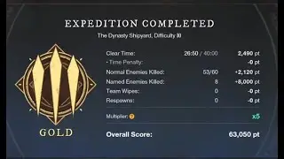 M10 Dynasty GOLD RUN // 625 GS healer FOV (26:50 min )