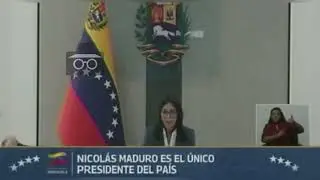 &laquo;El &uacute;nico presidente de Venezuela&raquo;: Delcy Rodr&iacute;guez sobre Maduro