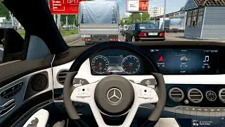 City Car Driving - Mercedes-Benz S560 W222 | Realistic Driving