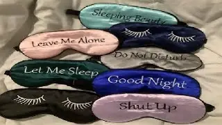 8 Pieces Sleep Mask Silk Eye Mask with Adjustable Strap Soft Blackout Blindfold Eye Cover Review