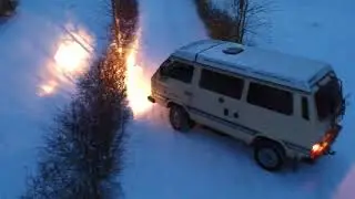 Westy syncro winter camping & skiing trip - Vanagon Vlog #3