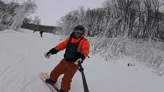 the first run of the day lost girl trail at seven spring