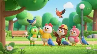 Counting Birds at the Park | Nursery Rhymes & Kids Songs