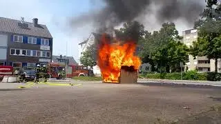 Schauübung Feuer Tag der offenen Tür FF BI-Brackwede