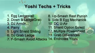 2017 Melee Techs Guide: Yoshi Melee Tricks