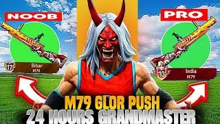 Free Fire 🔥 M79 Gun Glory Push INDIA TOP 10✅ || 24 Hours Solo Grandmaster Pushing Iwar Gaming 