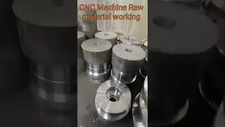 CNC Machine Raw material working #post #cnclathe #machine #cnc #ytubeshorts #engineering #workshop