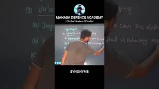 SYNONYMS | ENGLISH | MANASA DEFENCE ACADEMY