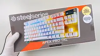 Unboxing SteelSeries Apex Pro TKL Gen 3 White (Fortnite, Minecraft, CS2)