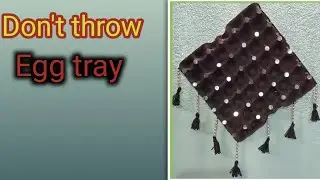 Don't throw egg tray///make a beautiful home decor//wall hanging