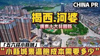 體驗五六線小縣城普通老百姓一餐溫飽買菜成本到底需要多少錢？揭西河婆屬於貧困縣的購物生活便捷性【客家話】