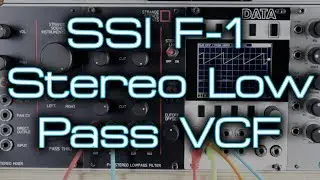 Strange Science Instruments F-1: Stereo Lowpass Filter / Dual Moog Ladder action in Eurorack