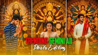 Trending Gemini AI Durga Puja Photo Editing | Happy Dussehra AI Editing Tutorial 2025