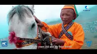 GLOBALink | Discovering Tibet with FPV drone: Story of a young horse-racing contestant
