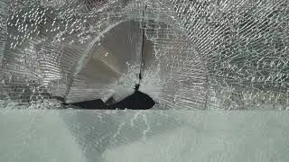 Aftermath of vandalism in Northeast Portland where dozens of buildings were damaged